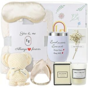 Luxury Birthday & Get-Well Gift Basket for Women - Plush Blanket & 8pc Set